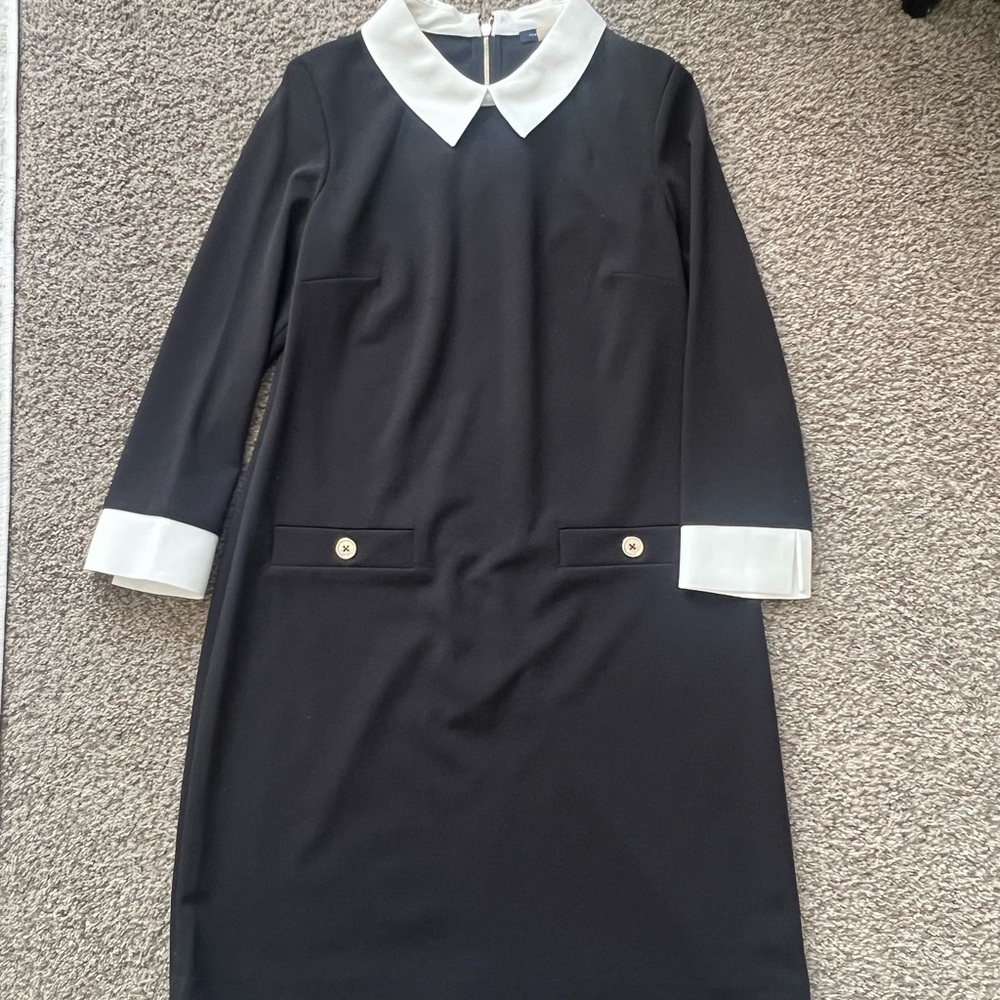 Tommy Hilfiger Black Dress with White Accents